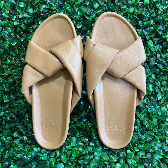 beek Shoes - beek Tan Leather Sandals